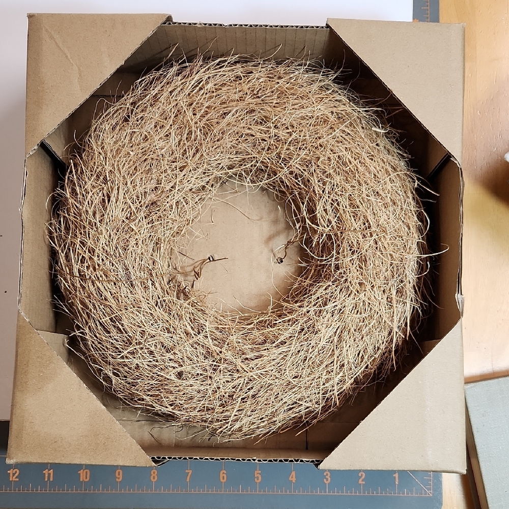 Natural Straw Wreath